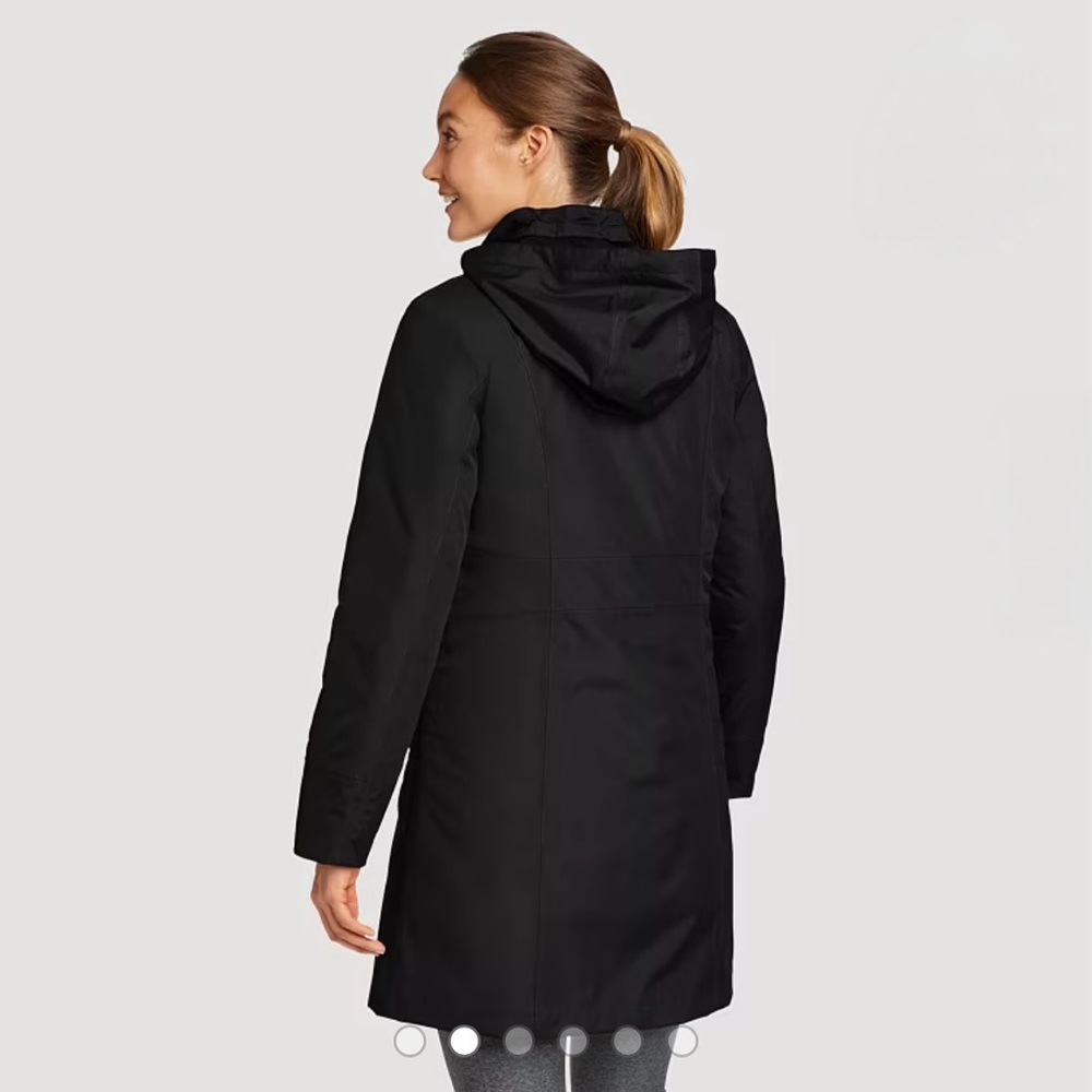 Eddie Bauer Women's Girl on the Go Insulated Waterproof Trench Coat
Black Large - Picture 2 of 16